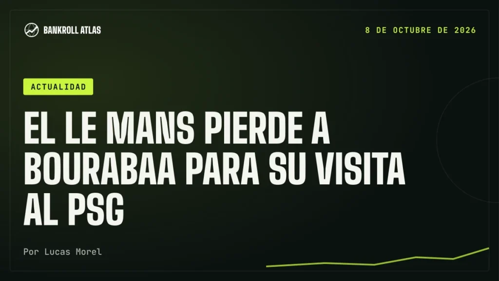 El Le Mans pierde a Bourabaa para su visita al PSG