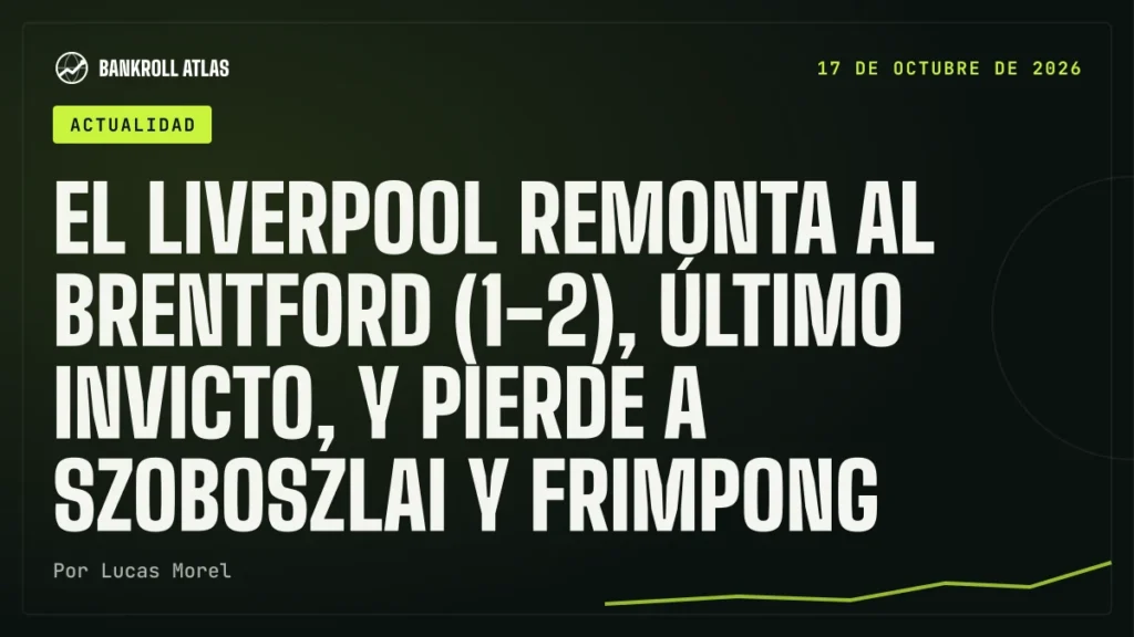 El Liverpool remonta al Brentford (1-2), último invicto, y pierde a Szoboszlai y Frimpong