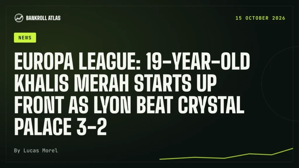 Europa League: 19-year-old Khalis Merah starts up front as Lyon beat Crystal Palace 3-2