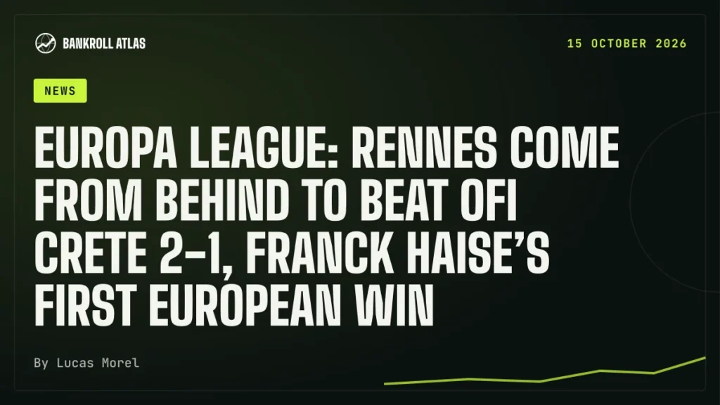 Europa League: Rennes come from behind to beat OFI Crete 2-1, Franck Haise’s first European win