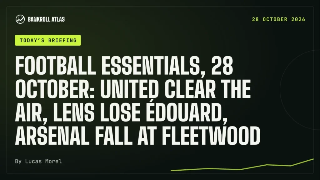 Football essentials, 28 October: United clear the air, Lens lose Édouard, Arsenal fall at Fleetwood