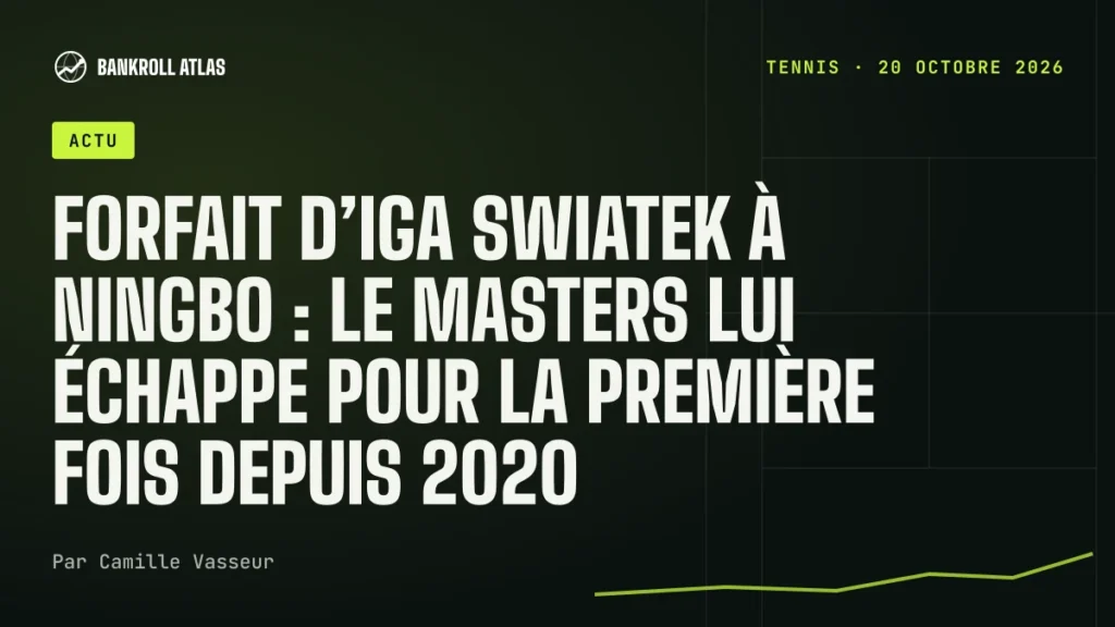 Forfait d’Iga Swiatek à Ningbo : le Masters lui échappe pour la première fois depuis 2020
