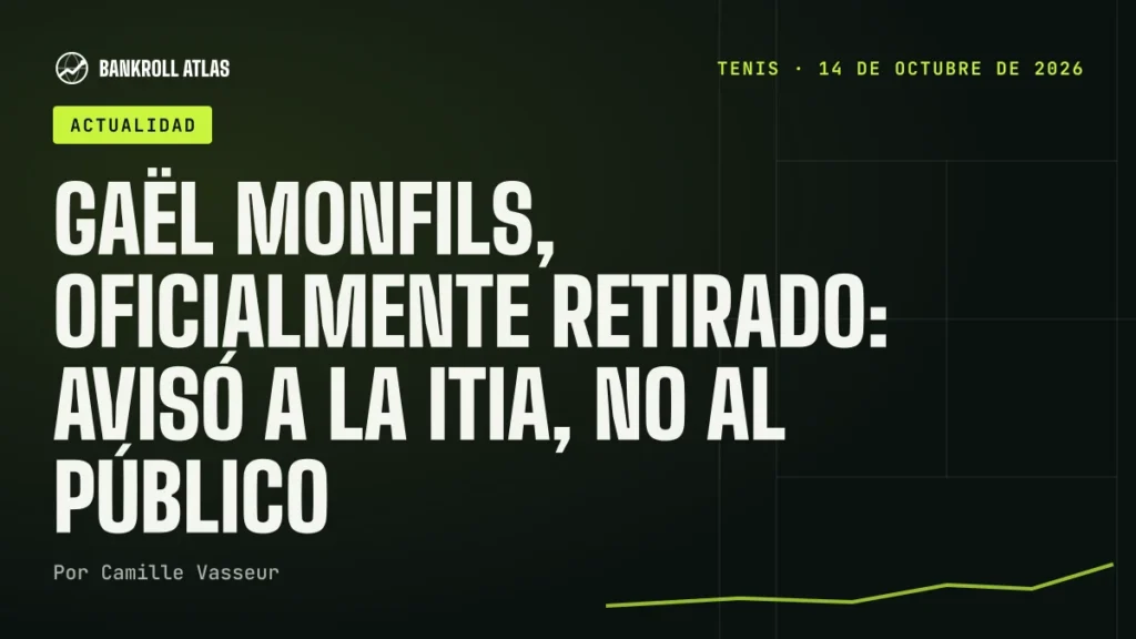 Gaël Monfils, oficialmente retirado: avisó a la ITIA, no al público