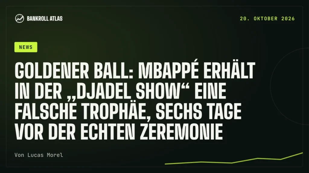 Goldener Ball: Mbappé erhält in der „Djadel Show“ eine falsche Trophäe, sechs Tage vor der echten Zeremonie