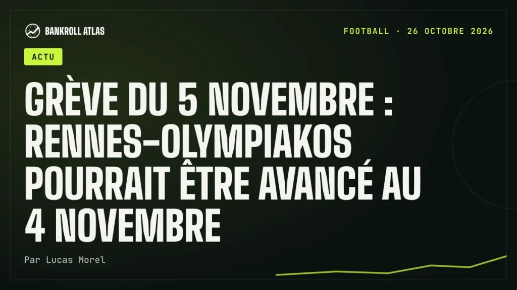 Grève du 5 novembre : Rennes-Olympiakos pourrait être avancé au 4 novembre