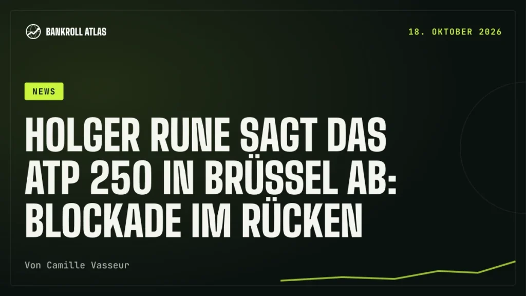 Holger Rune sagt das ATP 250 in Brüssel ab: Blockade im Rücken
