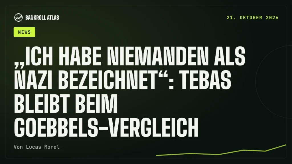 „Ich habe niemanden als Nazi bezeichnet“: Tebas bleibt beim Goebbels-Vergleich