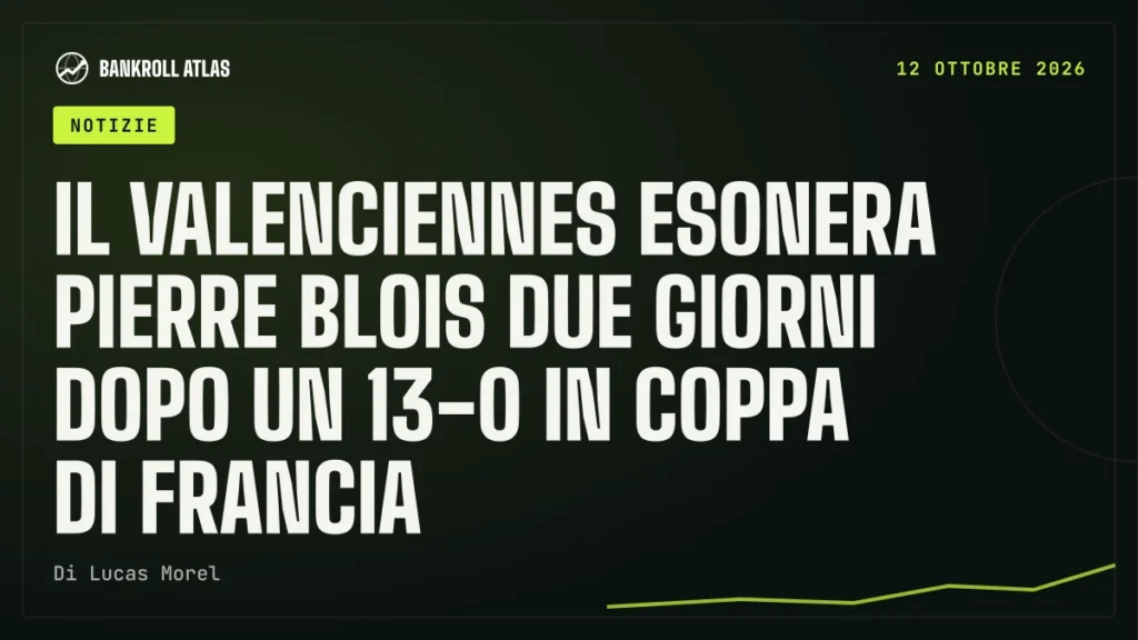 Il Valenciennes esonera Pierre Blois due giorni dopo un 13-0 in Coppa di Francia