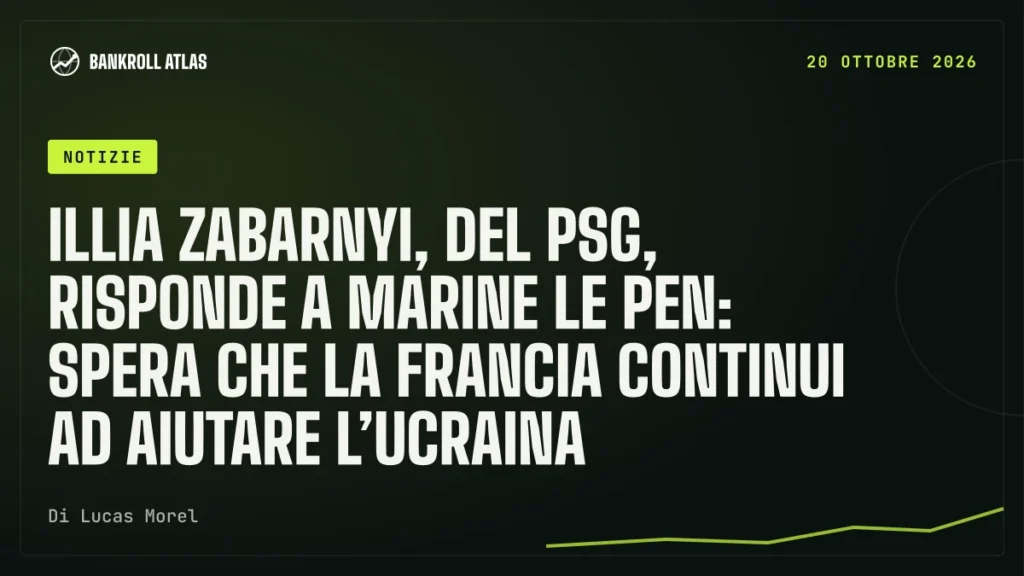 Illia Zabarnyi, del PSG, risponde a Marine Le Pen: spera che la Francia continui ad aiutare l’Ucraina
