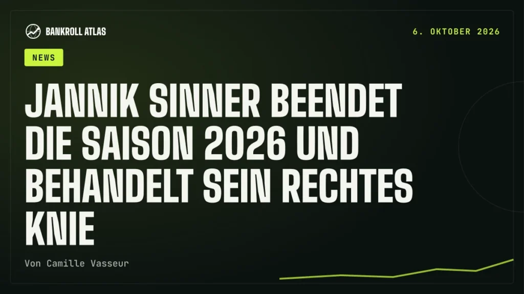 Jannik Sinner beendet die Saison 2026 und behandelt sein rechtes Knie
