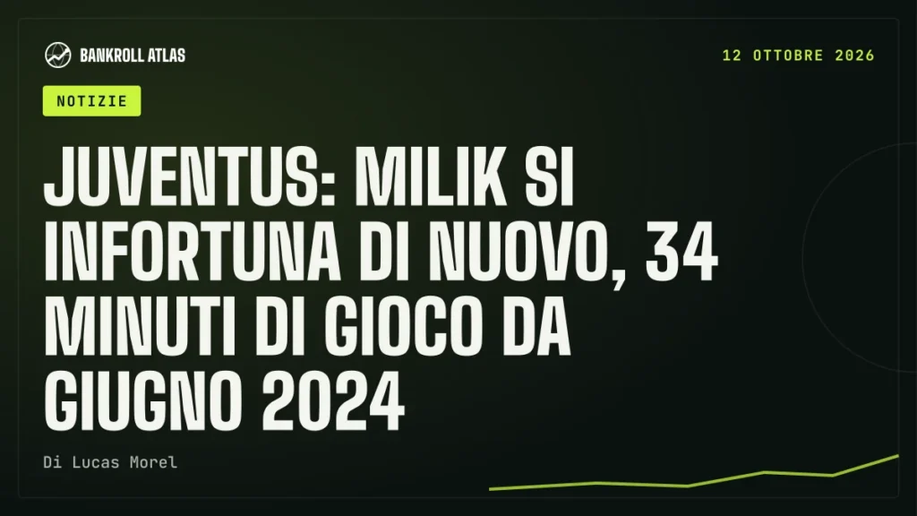 Juventus: Milik si infortuna di nuovo, 34 minuti di gioco da giugno 2024