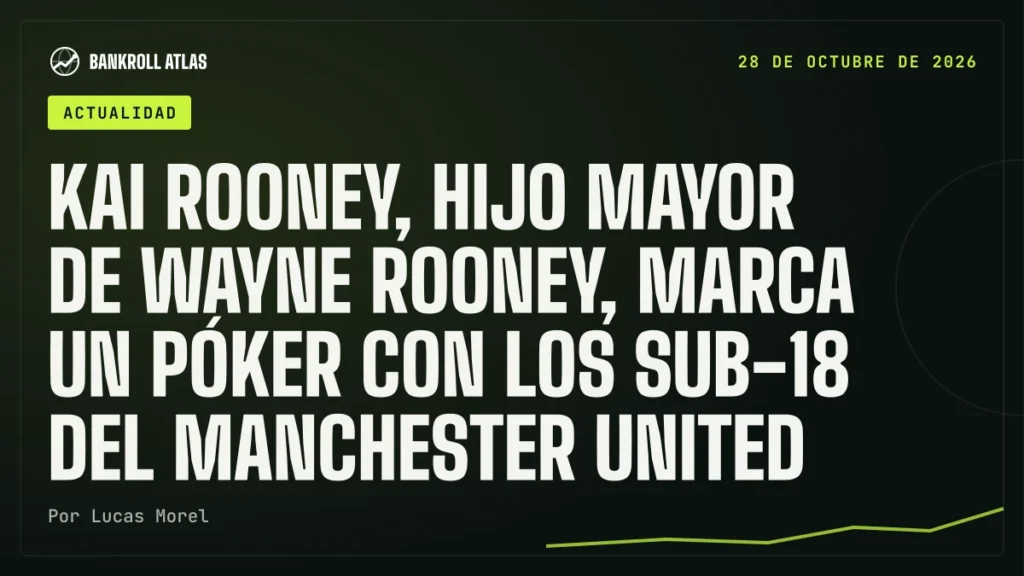 Kai Rooney, hijo mayor de Wayne Rooney, marca un póker con los sub-18 del Manchester United