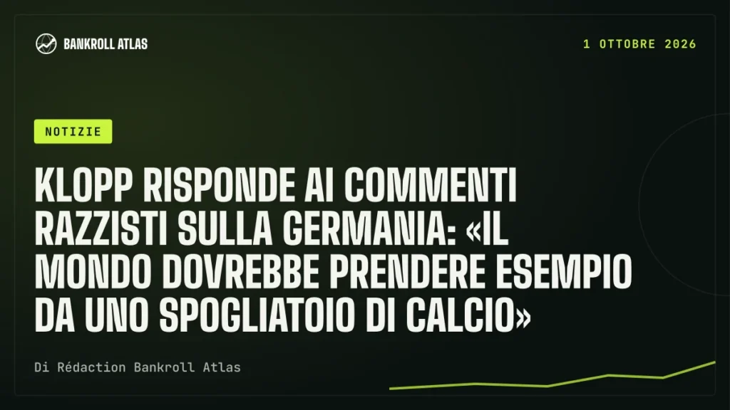 Klopp risponde ai commenti razzisti sulla Germania: «Il mondo dovrebbe prendere esempio da uno spogliatoio di calcio»