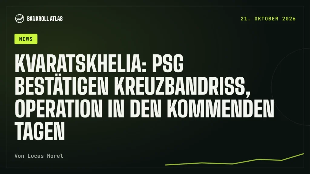 Kvaratskhelia: PSG bestätigen Kreuzbandriss, Operation in den kommenden Tagen