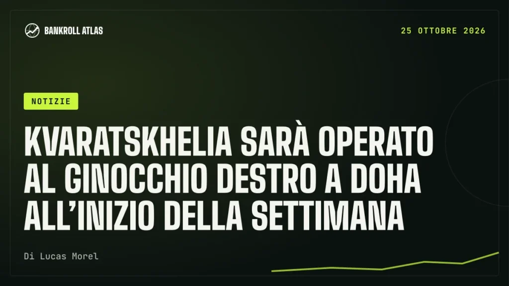 Kvaratskhelia sarà operato al ginocchio destro a Doha all’inizio della settimana