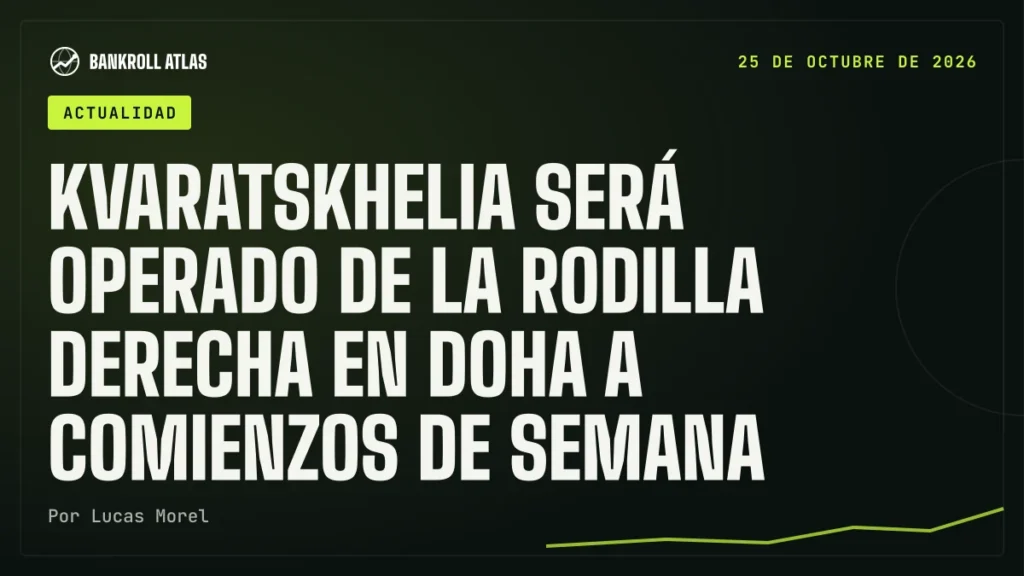 Kvaratskhelia será operado de la rodilla derecha en Doha a comienzos de semana