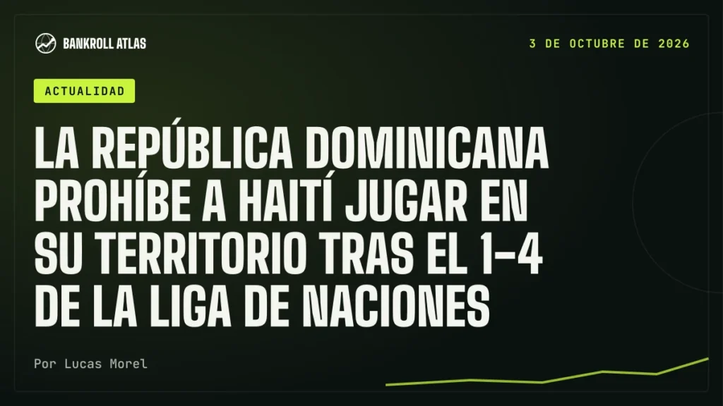 La República Dominicana prohíbe a Haití jugar en su territorio tras el 1-4 de la Liga de Naciones