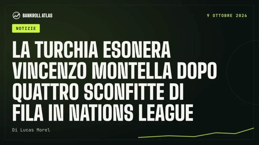 La Turchia esonera Vincenzo Montella dopo quattro sconfitte di fila in Nations League