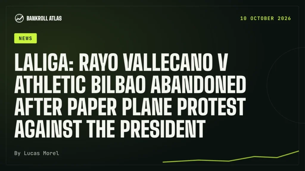 LaLiga: Rayo Vallecano v Athletic Bilbao abandoned after paper plane protest against the president