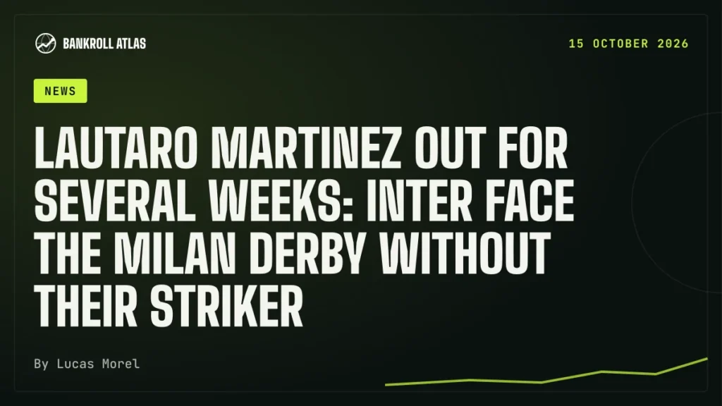 Lautaro Martinez out for several weeks: Inter face the Milan derby without their striker