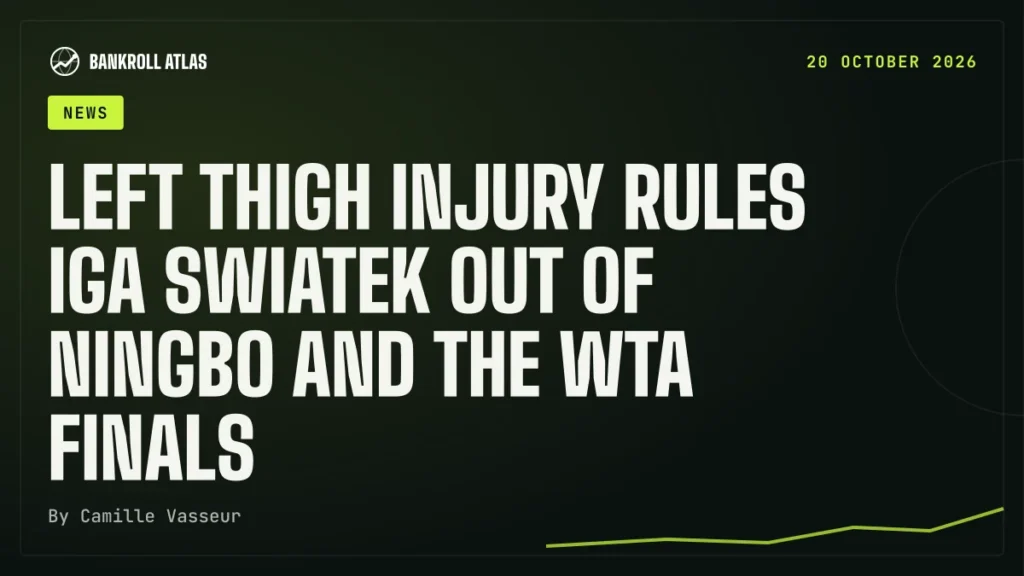 Left thigh injury rules Iga Swiatek out of Ningbo and the WTA Finals