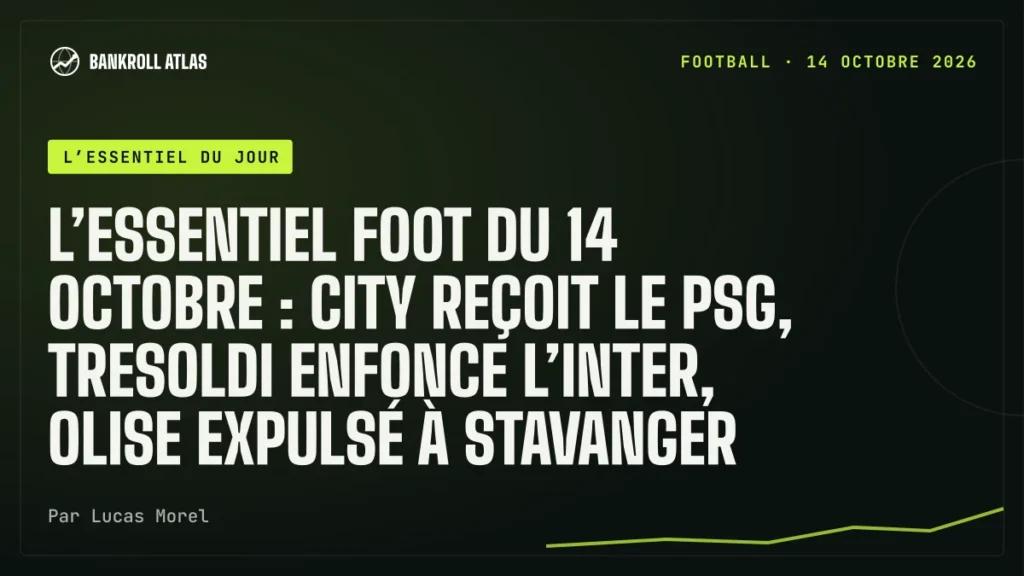 L’essentiel foot du 14 octobre : City reçoit le PSG, Tresoldi enfonce l’Inter, Olise expulsé à Stavanger