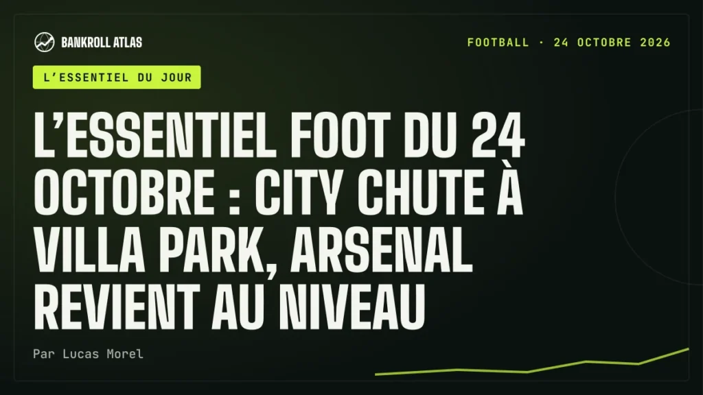 L’essentiel foot du 24 octobre : City chute à Villa Park, Arsenal revient au niveau