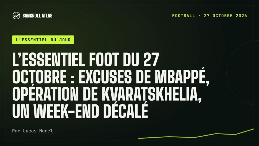 L’essentiel foot du 27 octobre : excuses de Mbappé, opération de Kvaratskhelia, un week-end décalé