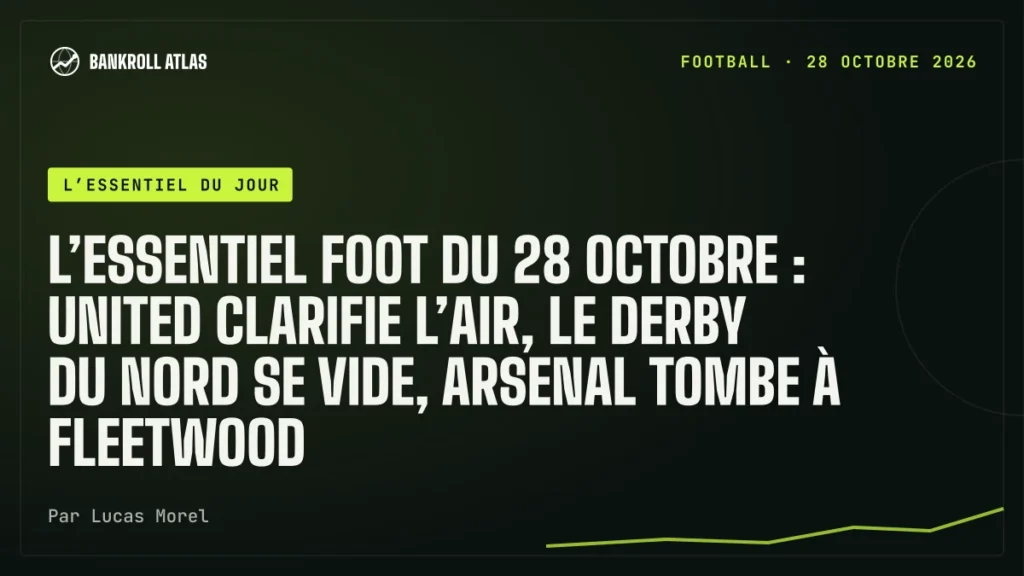 L’essentiel foot du 28 octobre : United clarifie l’air, le derby du Nord se vide, Arsenal tombe à Fleetwood