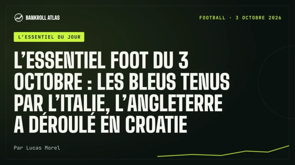 L’essentiel foot du 3 octobre : les Bleus tenus par l’Italie, l’Angleterre a déroulé en Croatie