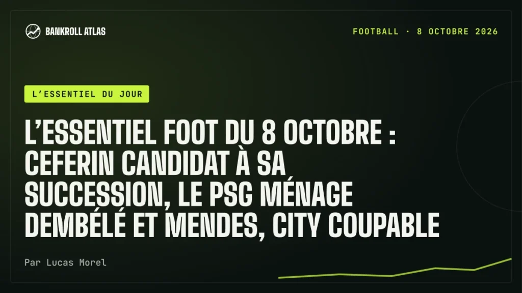 L’essentiel foot du 8 octobre : Ceferin candidat à sa succession, le PSG ménage Dembélé et Mendes, City coupable