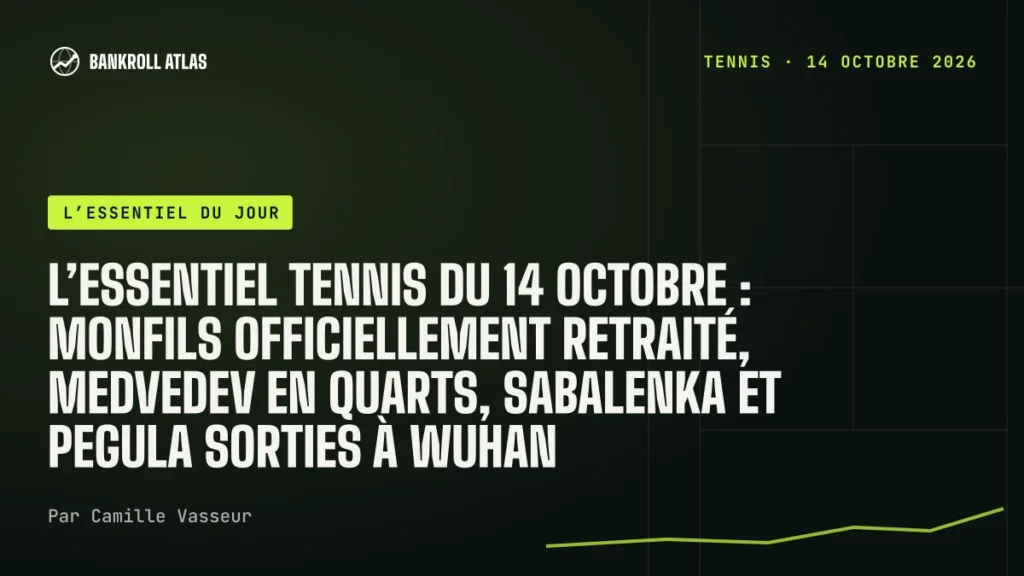 L’essentiel tennis du 14 octobre : Monfils officiellement retraité, Medvedev en quarts, Sabalenka et Pegula sorties à Wuhan