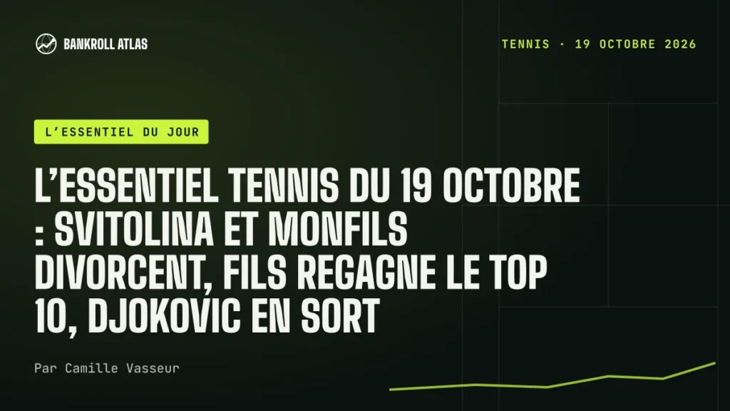 L’essentiel tennis du 19 octobre : Svitolina et Monfils divorcent, Fils regagne le top 10, Djokovic en sort