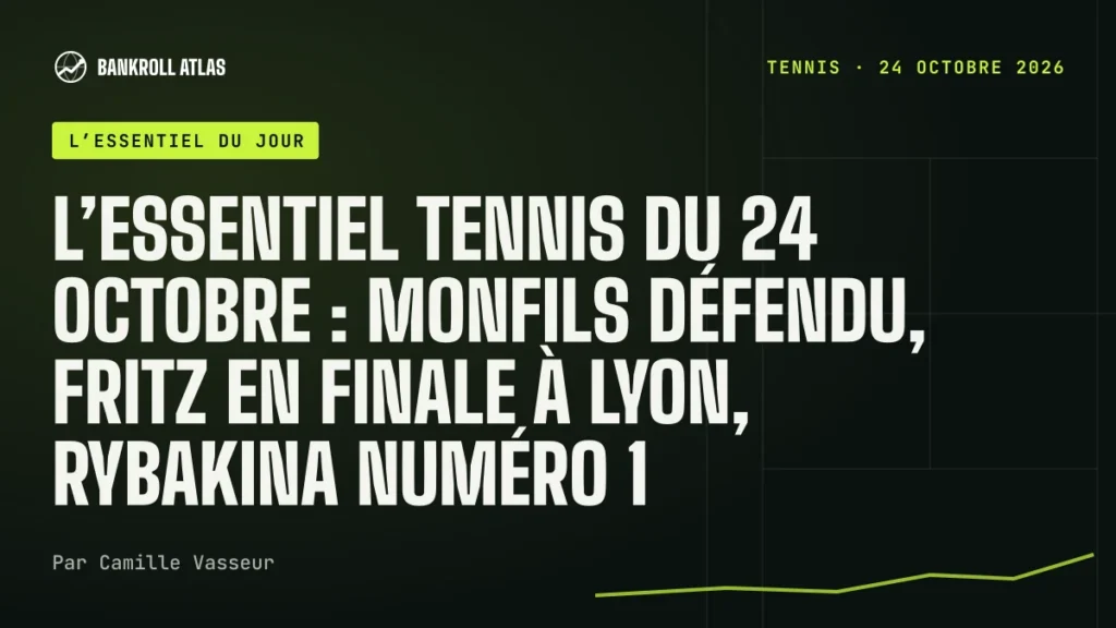 L’essentiel tennis du 24 octobre : Monfils défendu, Fritz en finale à Lyon, Rybakina numéro 1