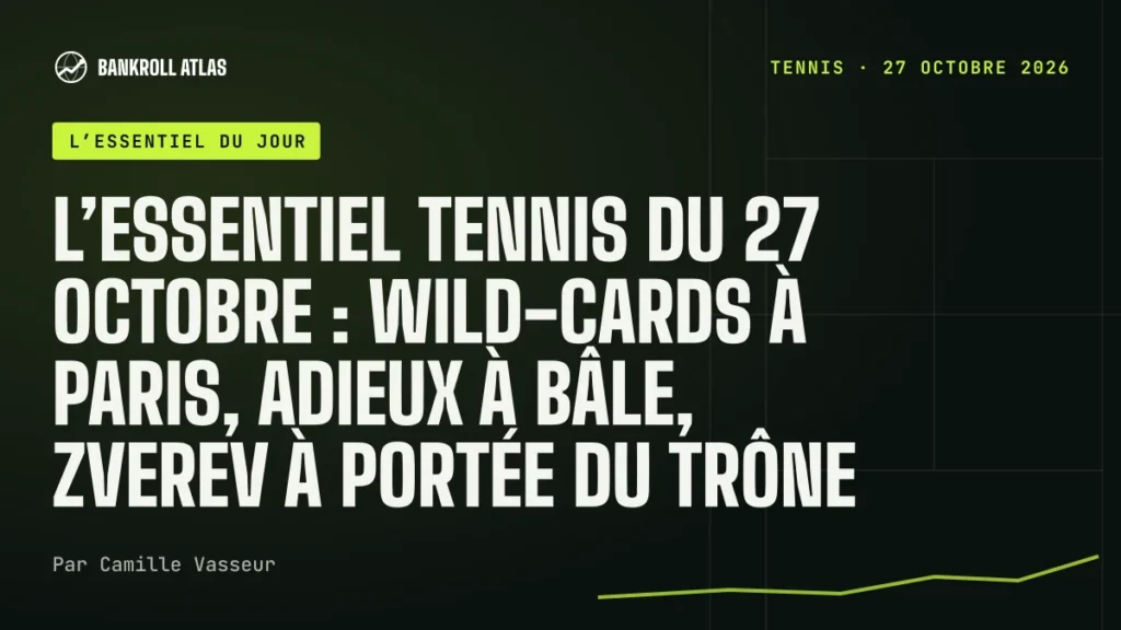 L’essentiel tennis du 27 octobre : wild-cards à Paris, adieux à Bâle, Zverev à portée du trône