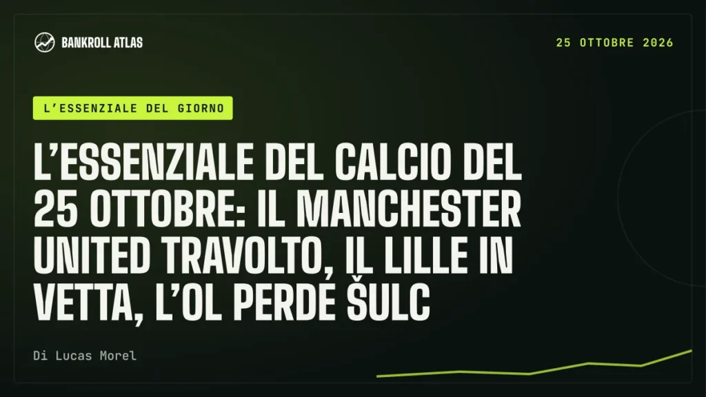 L’essenziale del calcio del 25 ottobre: il Manchester United travolto, il Lille in vetta, l’OL perde Šulc