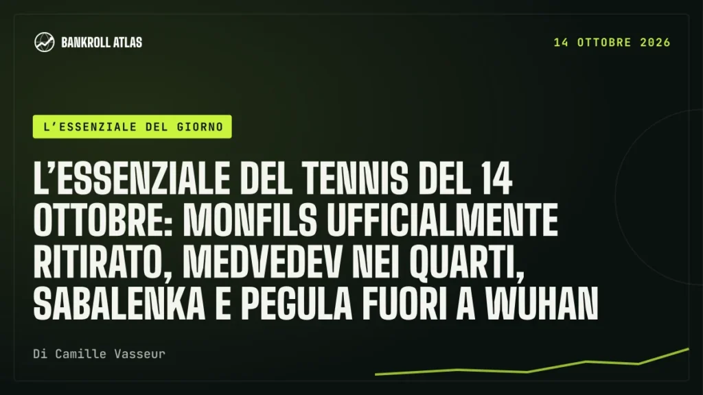L’essenziale del tennis del 14 ottobre: Monfils ufficialmente ritirato, Medvedev nei quarti, Sabalenka e Pegula fuori a Wuhan