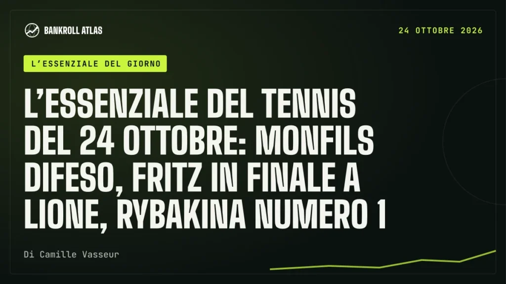 L’essenziale del tennis del 24 ottobre: Monfils difeso, Fritz in finale a Lione, Rybakina numero 1