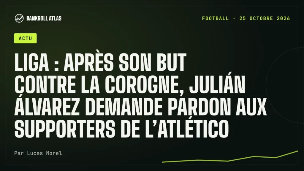 Liga : après son but contre La Corogne, Julián Álvarez demande pardon aux supporters de l’Atlético