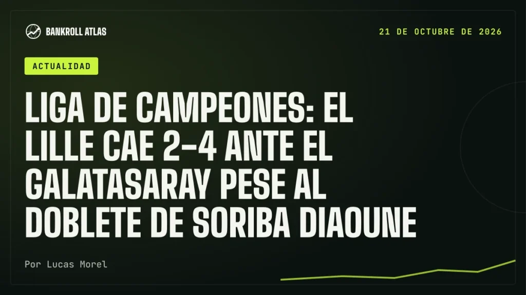Liga de Campeones: el Lille cae 2-4 ante el Galatasaray pese al doblete de Soriba Diaoune