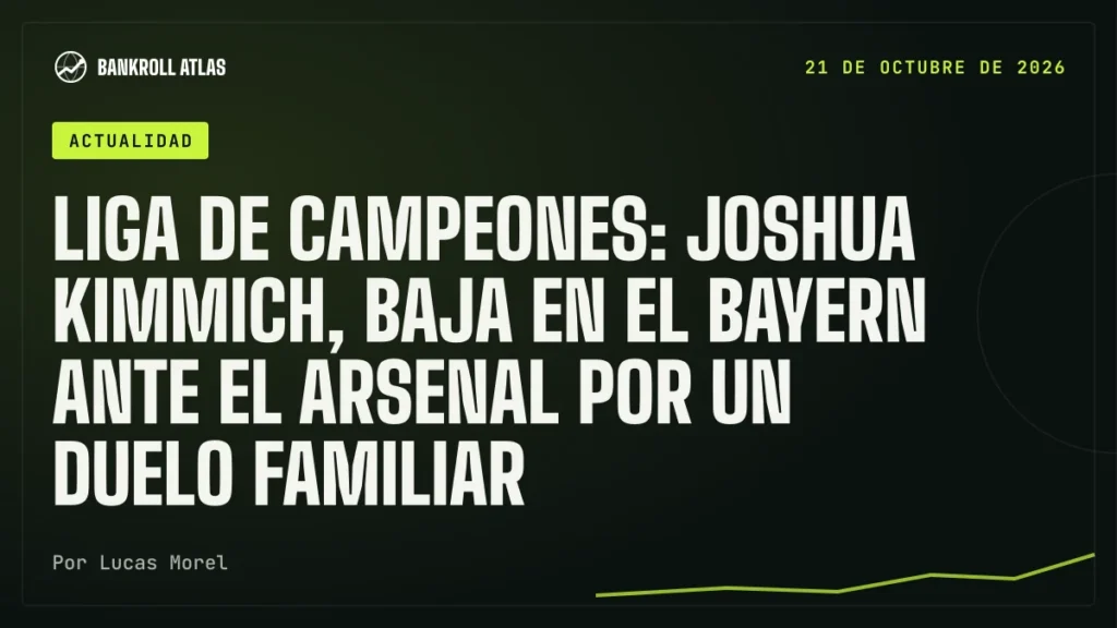 Liga de Campeones: Joshua Kimmich, baja en el Bayern ante el Arsenal por un duelo familiar