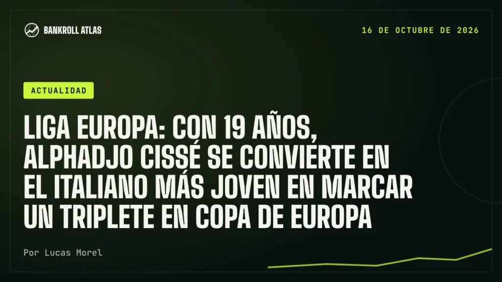 Liga Europa: con 19 años, Alphadjo Cissé se convierte en el italiano más joven en marcar un triplete en Copa de Europa