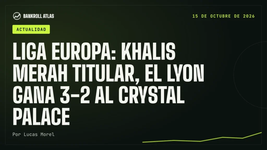 Liga Europa: Khalis Merah titular, el Lyon gana 3-2 al Crystal Palace