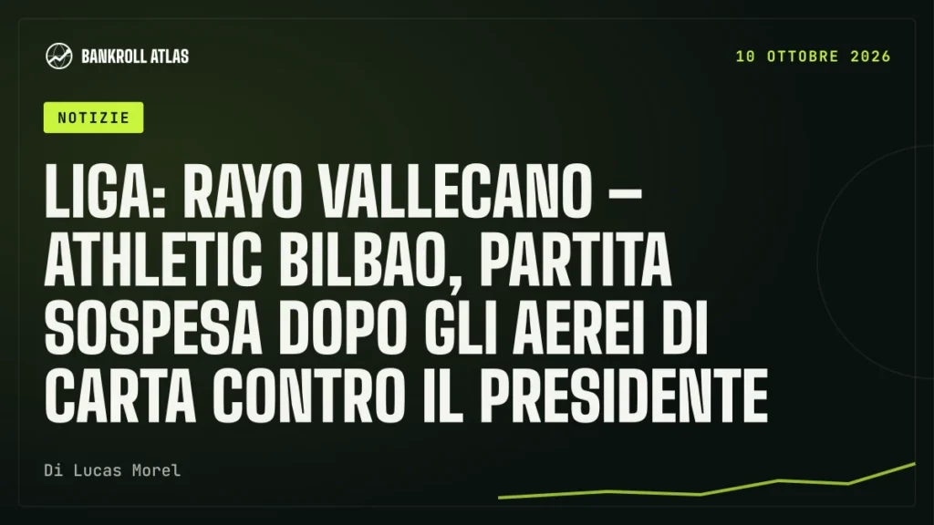 Liga: Rayo Vallecano – Athletic Bilbao, partita sospesa dopo gli aerei di carta contro il presidente
