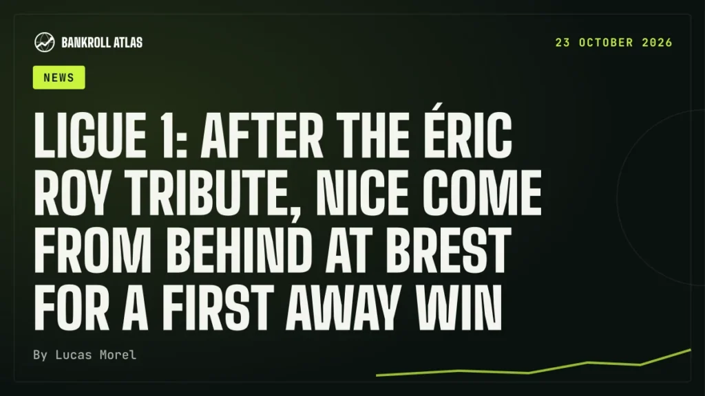 Ligue 1: after the Éric Roy tribute, Nice come from behind at Brest for a first away win