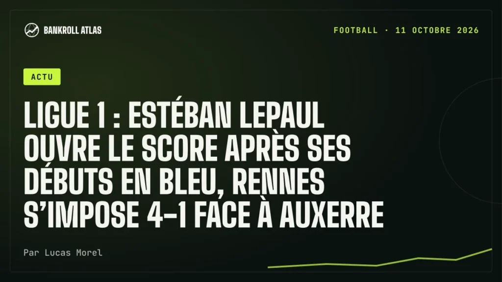 Ligue 1 : Estéban Lepaul ouvre le score après ses débuts en Bleu, Rennes s’impose 4-1 face à Auxerre