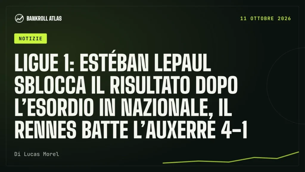 Ligue 1: Estéban Lepaul sblocca il risultato dopo l’esordio in Nazionale, il Rennes batte l’Auxerre 4-1