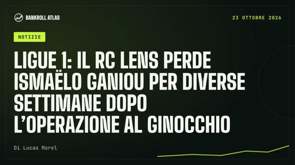 Ligue 1: il RC Lens perde Ismaëlo Ganiou per diverse settimane dopo l’operazione al ginocchio