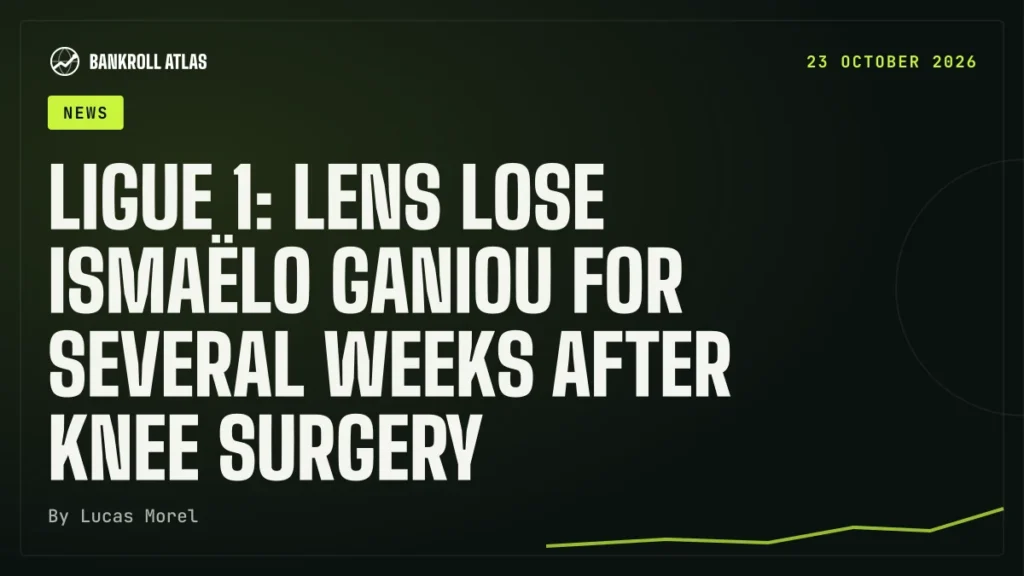 Ligue 1: Lens lose Ismaëlo Ganiou for several weeks after knee surgery