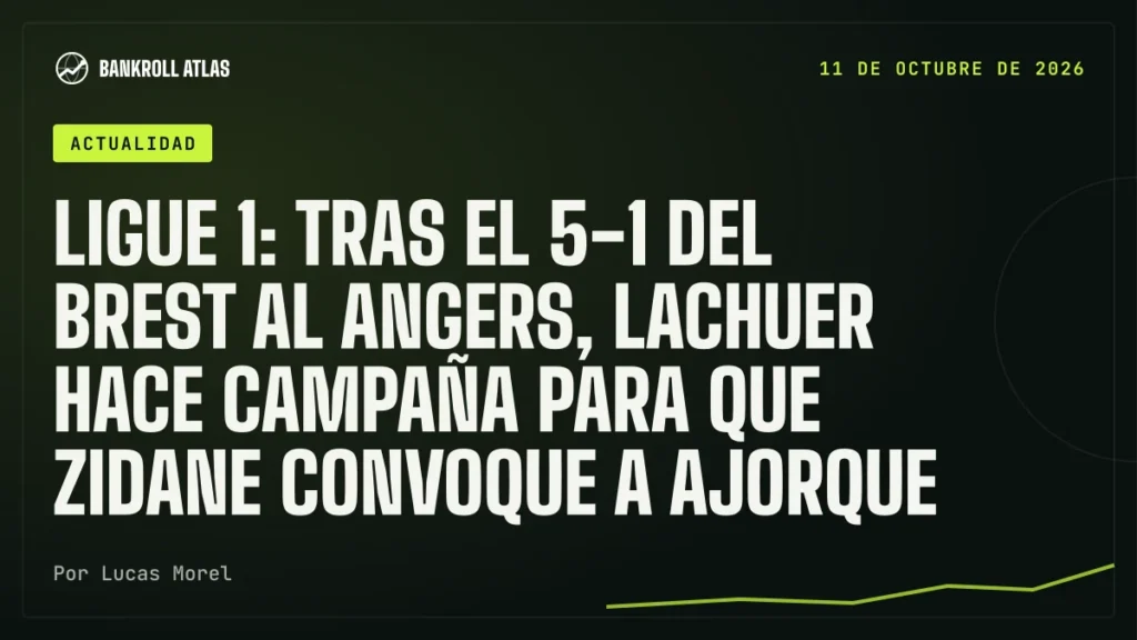 Ligue 1: tras el 5-1 del Brest al Angers, Lachuer hace campaña para que Zidane convoque a Ajorque